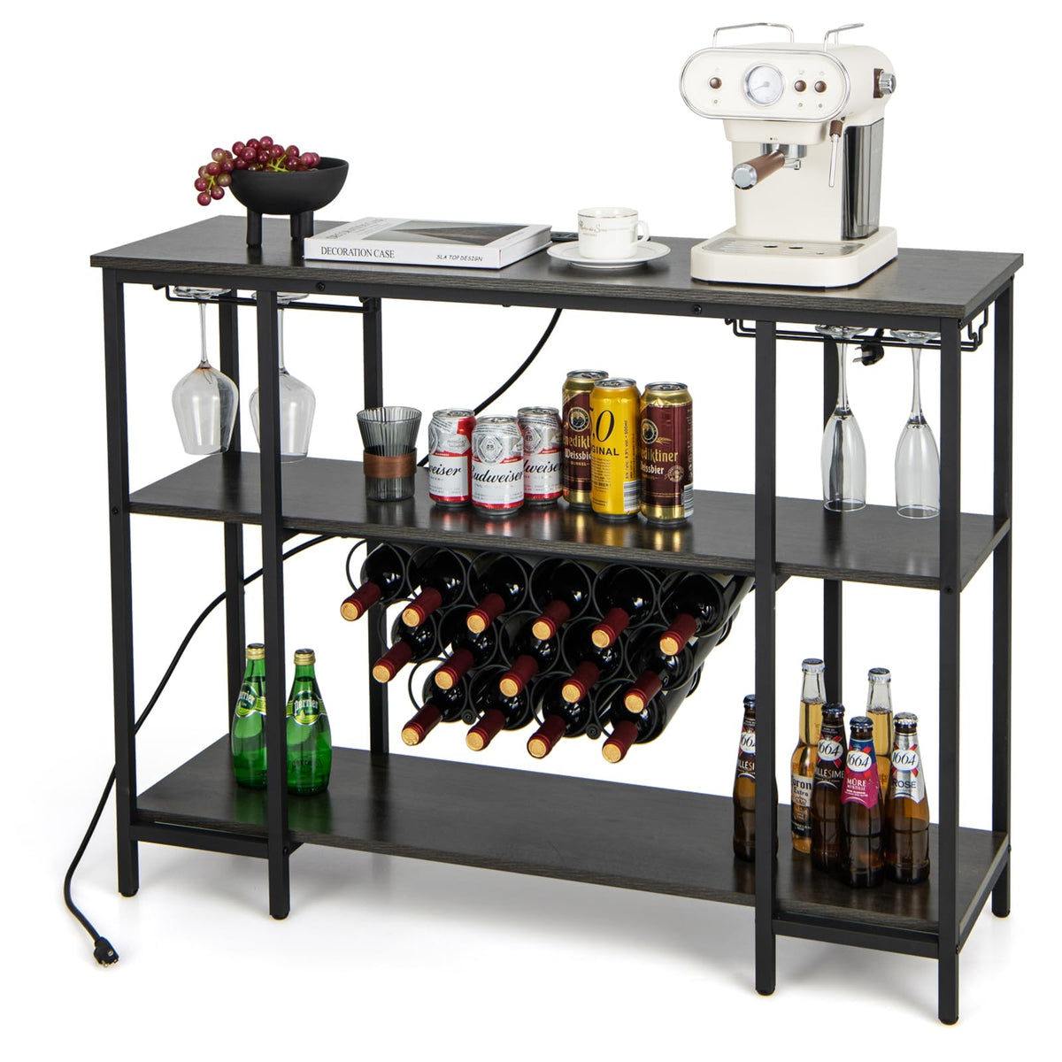 Goflame Wine Rack Freestanding Floor