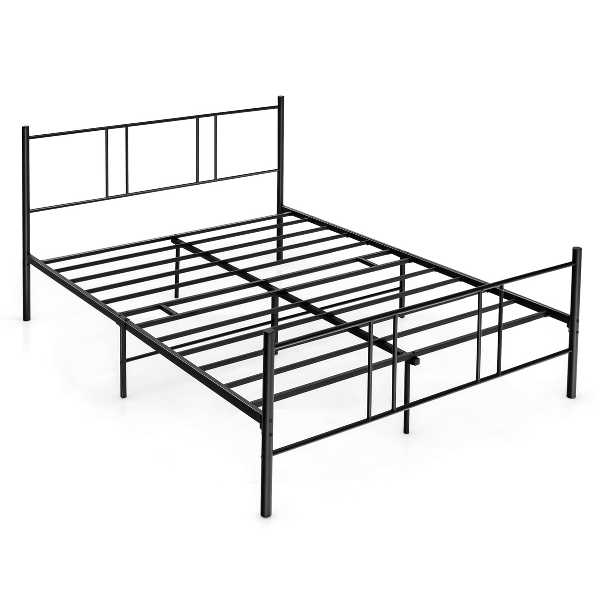 Goflame Full Size Platform Bed Frame
