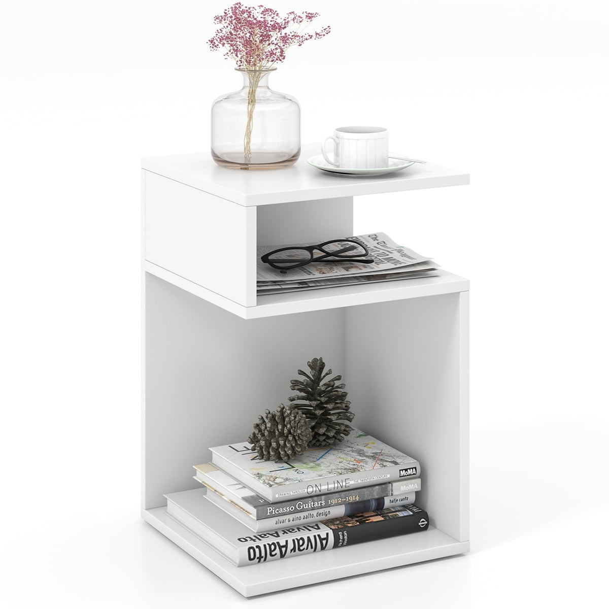 Goflame 3-Tier Side Table