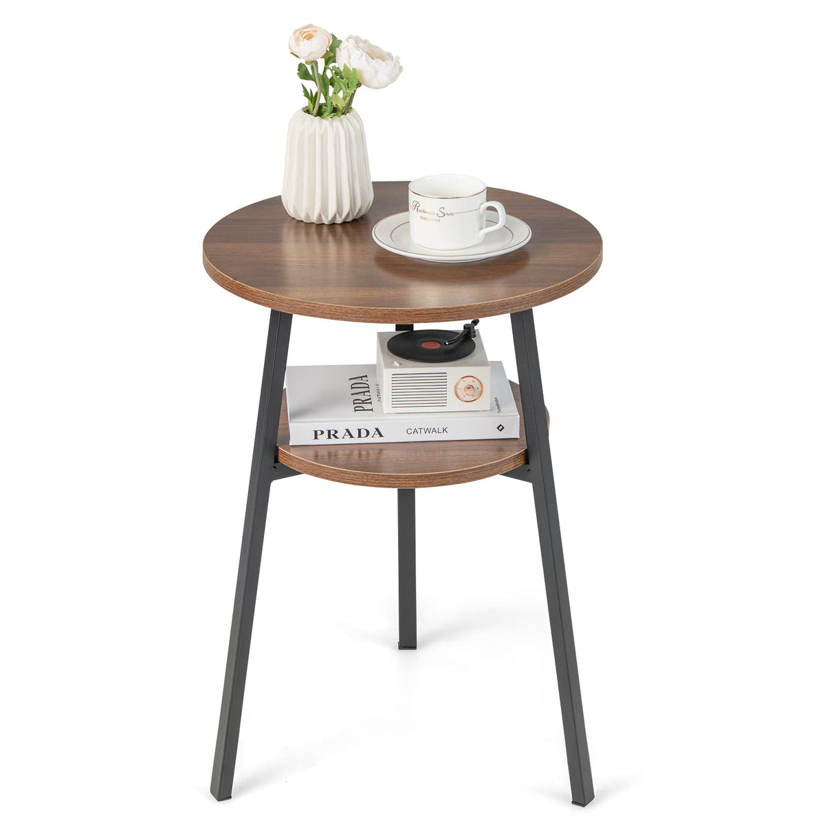 Goflame Round End Table Set