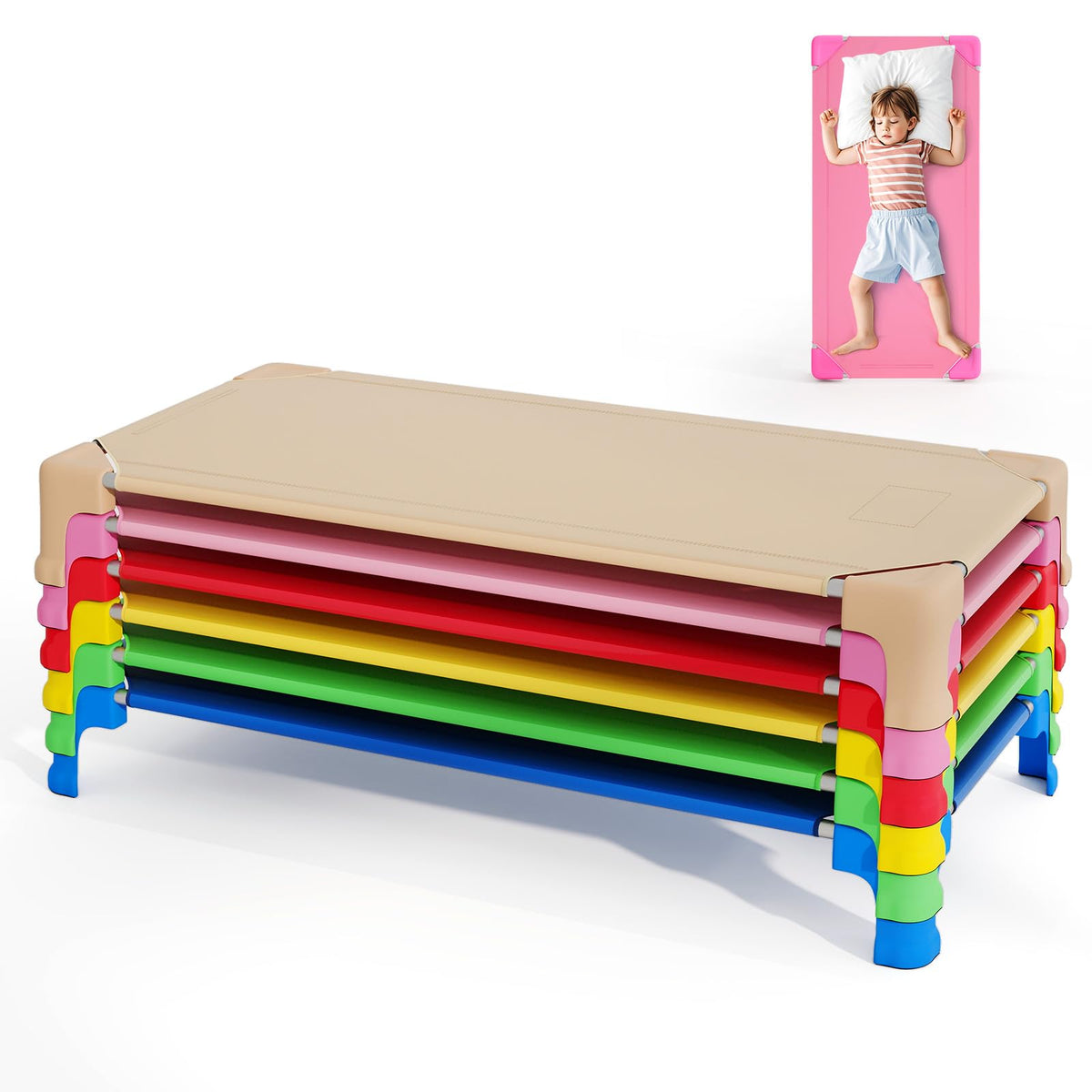 Goflame Stackable Daycare Cots for Sleeping