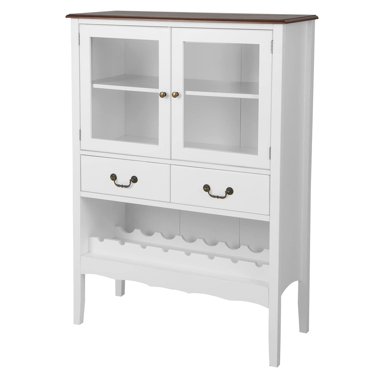 Goflame Buffet Wine Cabinet with Storage - Standing Sideboard