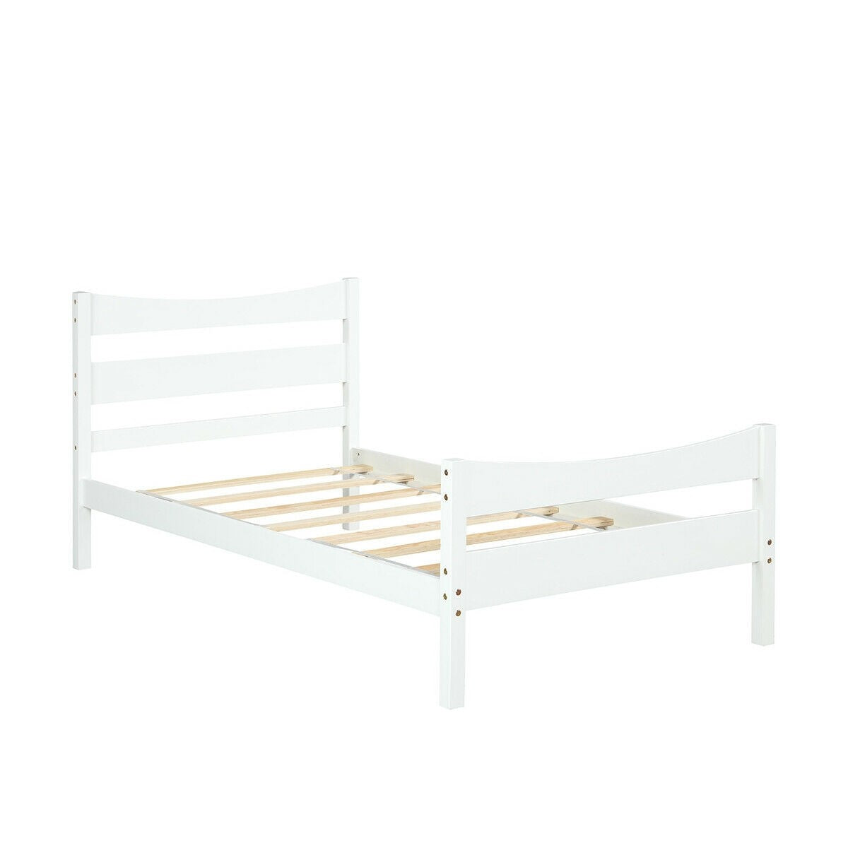 Available Under-bed Storage Twin Size Foundation Slat Support Platform Bed Frame