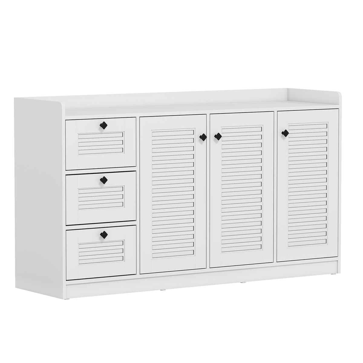 63” Buffet Cabinet with Storage, Large Sideboard with 3 Doors & 3 Drawers
