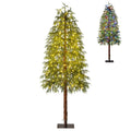 GOFLAME 6FT Pre-lit Artificial Christmas Tree Seasonal Cypress Tree