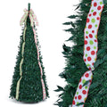 GOFLAME 6ft/7ft Pop Up Christmas Tree with Tree Topper Bow & 4 Ribbons