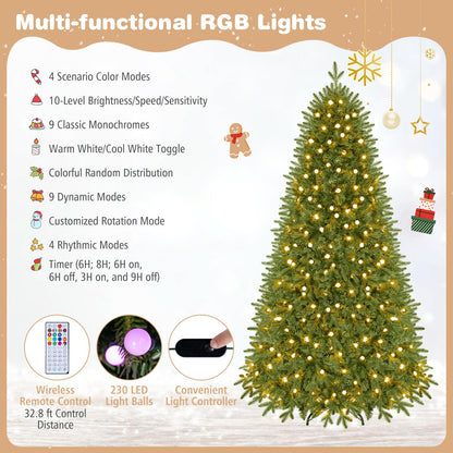 GOFLAME 6.3FT Pre-Lit Christmas Tree with Remote APP Control Timer
