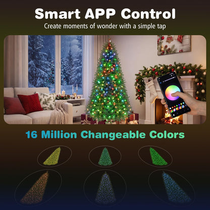GOFLAME 6.3FT Pre-Lit Christmas Tree with Remote APP Control Timer