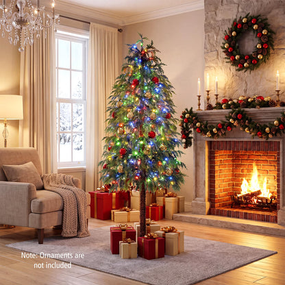 GOFLAME 6FT Pre-lit Artificial Christmas Tree Seasonal Cypress Tree