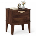 Goflame Mid Century Modern Night Stand with Storage for Small Spaces Bedroom