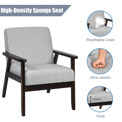 Mid-Century Modern Accent Chair for Living Room - Goflameus