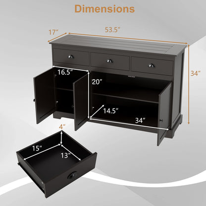 Goflame Sideboard Buffet Server Storage Cabinet Console Table