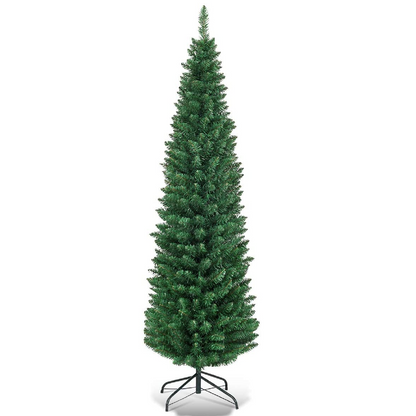 Pencil Christmas Tree, Artificial Slim Skinny Tree