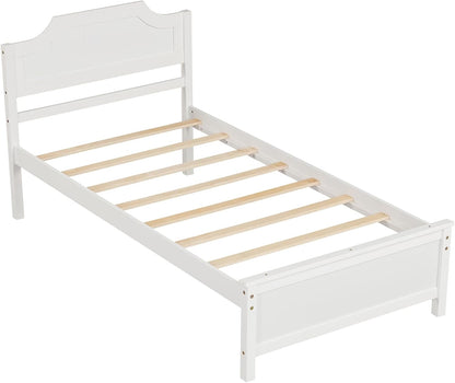 Goflame Queen/Twin/King/Full Size Wooden Bed Frame with Headboard