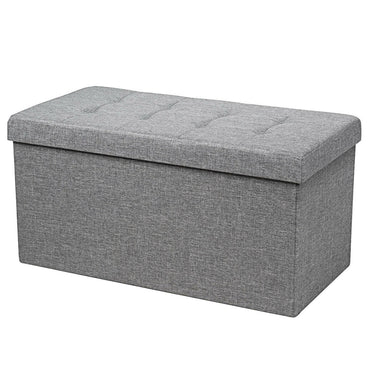 Storage Ottoman Footrest 31.5 Inch Fold-able Toy Organizers