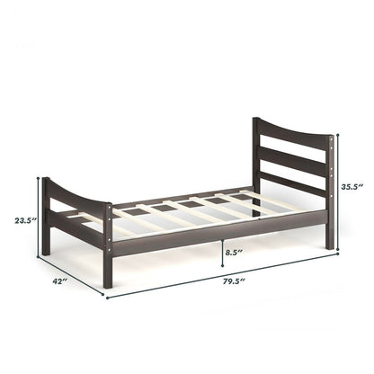 Available Under-bed Storage Twin Size Foundation Slat Support Platform Bed Frame