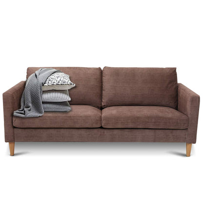 Goflame Modern Upholstered Accent Sofa, Fabric Futon Sofa Bed
