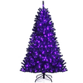 Goflame Halloween Tree, Hinged Artificial Christmas Tree Metal Stand, Perfect Halloween Decoration for Holiday Festival Parties - GoflameUS