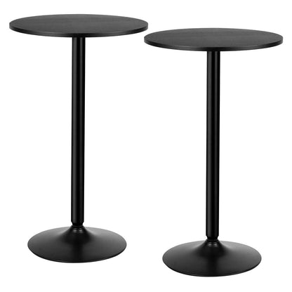 Goflame Pub Bar Table 24-Inch Round Top 40-Inch Height Modern Style