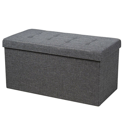 Storage Ottoman Footrest 31.5 Inch Fold-able Toy Organizers