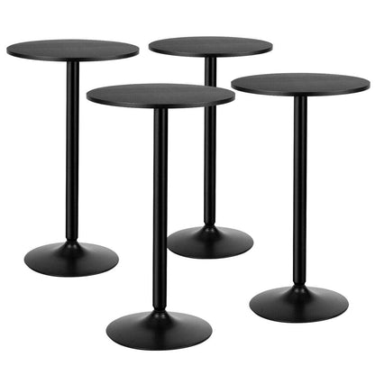 Goflame Pub Bar Table 24-Inch Round Top 40-Inch Height Modern Style