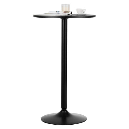 Goflame Pub Bar Table 24-Inch Round Top 40-Inch Height Modern Style