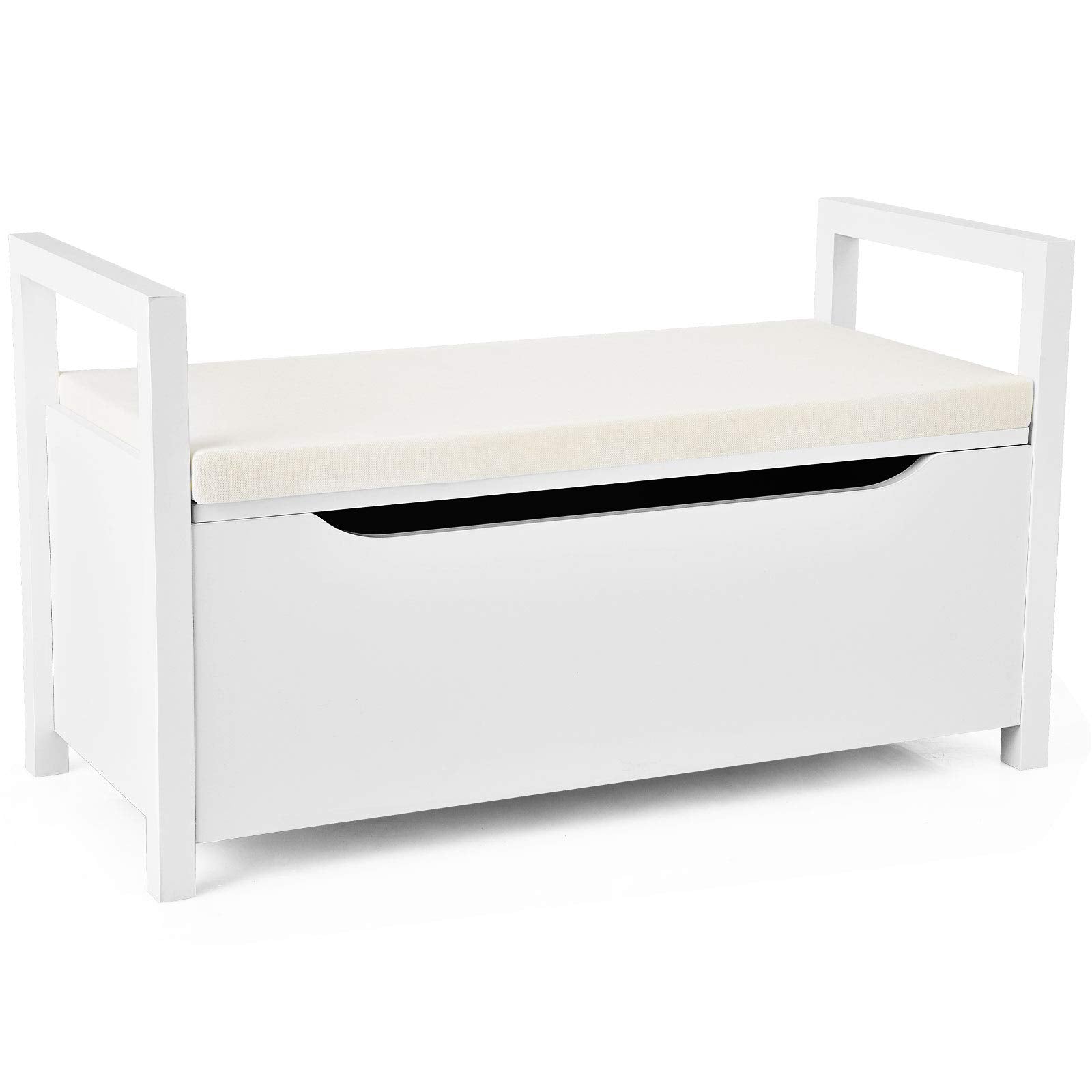 Goflame Shoe Storage Bench with Cushion