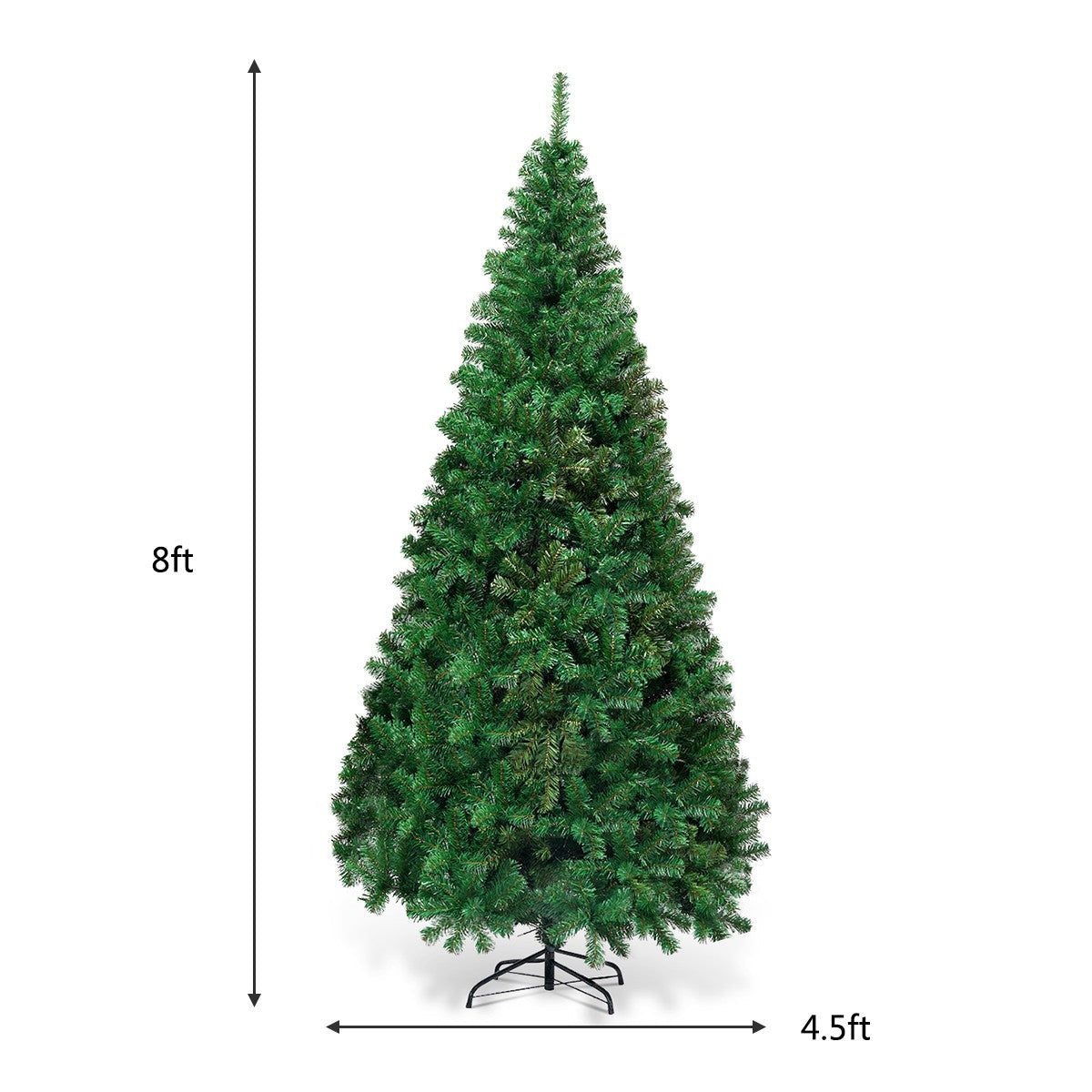 Artificial Christmas Tree with Solid Metal Stand - GoflameUS
