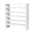 3-in-1 Shoe Rack, 5-Tier Shoe Organizer, Wood Storage Shelf for Shoes - Goflameus