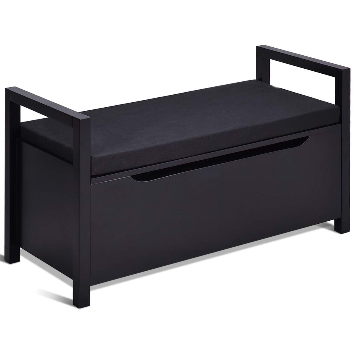 Goflame Shoe Storage Bench with Cushion