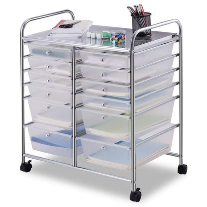 Goflame 12 Drawer Rolling Storage Cart