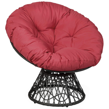 Goflame Rattan Round Papasan Chair