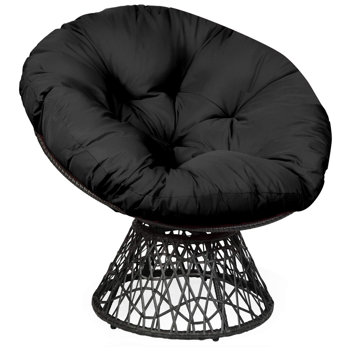 Goflame Rattan Round Papasan Chair