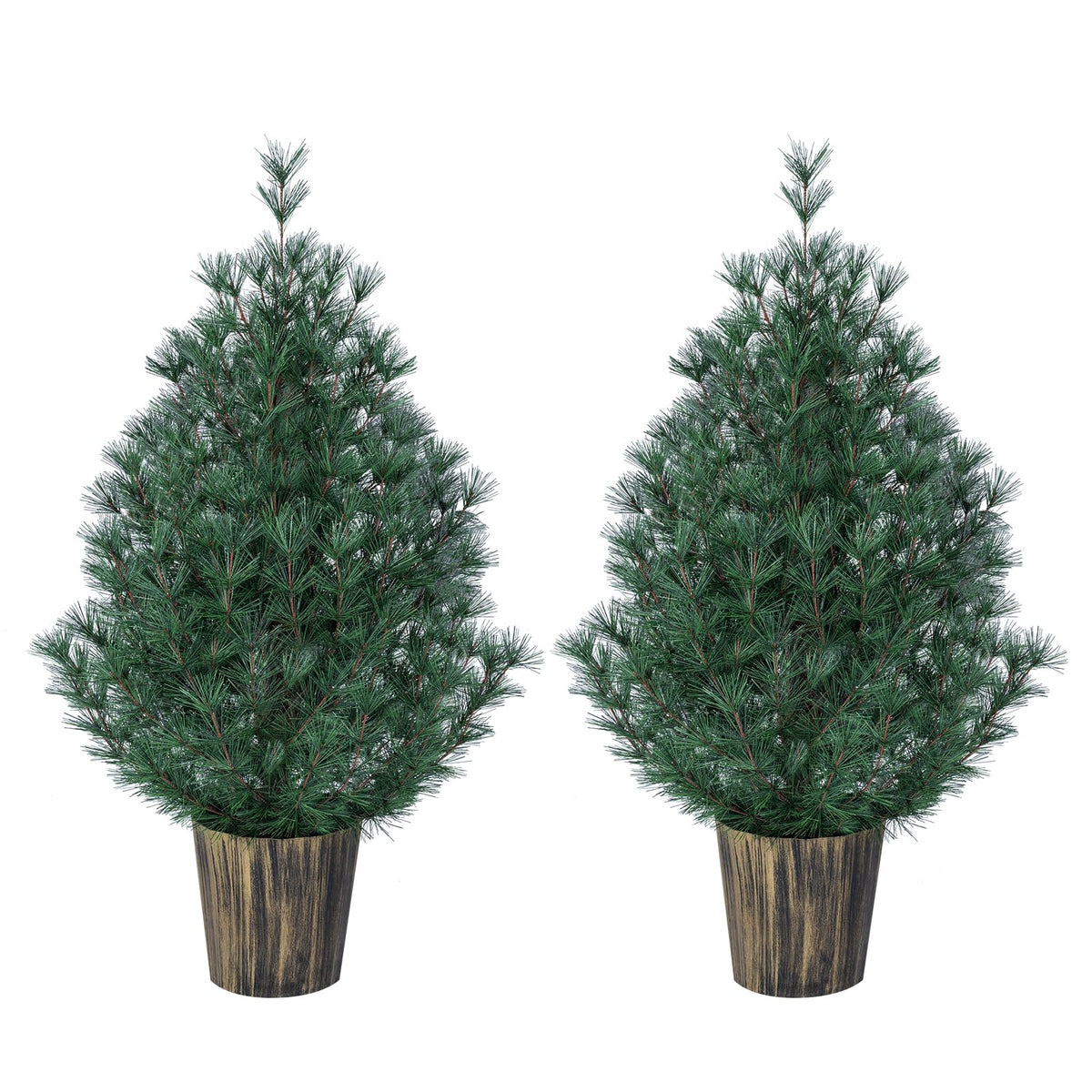GOFLAME 3FT Mini Christmas Tree | Tabletop Xmas Tree with Vintage Pot