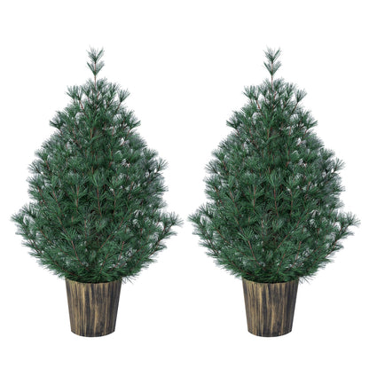 GOFLAME 3FT Mini Christmas Tree | Tabletop Xmas Tree with Vintage Pot