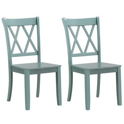 Goflame Rubber Wood Dining Room Side Chair