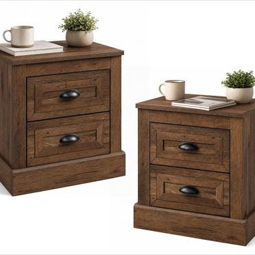 GOFLAME Nightstand with 2 Drawers