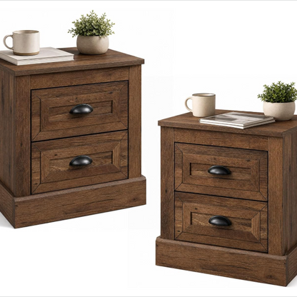 GOFLAME Nightstand with 2 Drawers