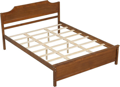 Goflame Queen/Twin/King/Full Size Wooden Bed Frame with Headboard