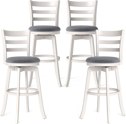 Goflame 30.5" Bar Height Stools Set of 2/4 with Fabric Upholstered Seat