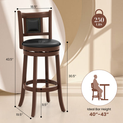 Goflame Swivel Bar Stools Set