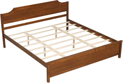 Goflame Queen/Twin/King/Full Size Wooden Bed Frame with Headboard