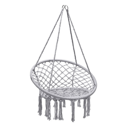Hanging Hammock Chair, Macrame Hanging Chair 330 Pounds Capacity