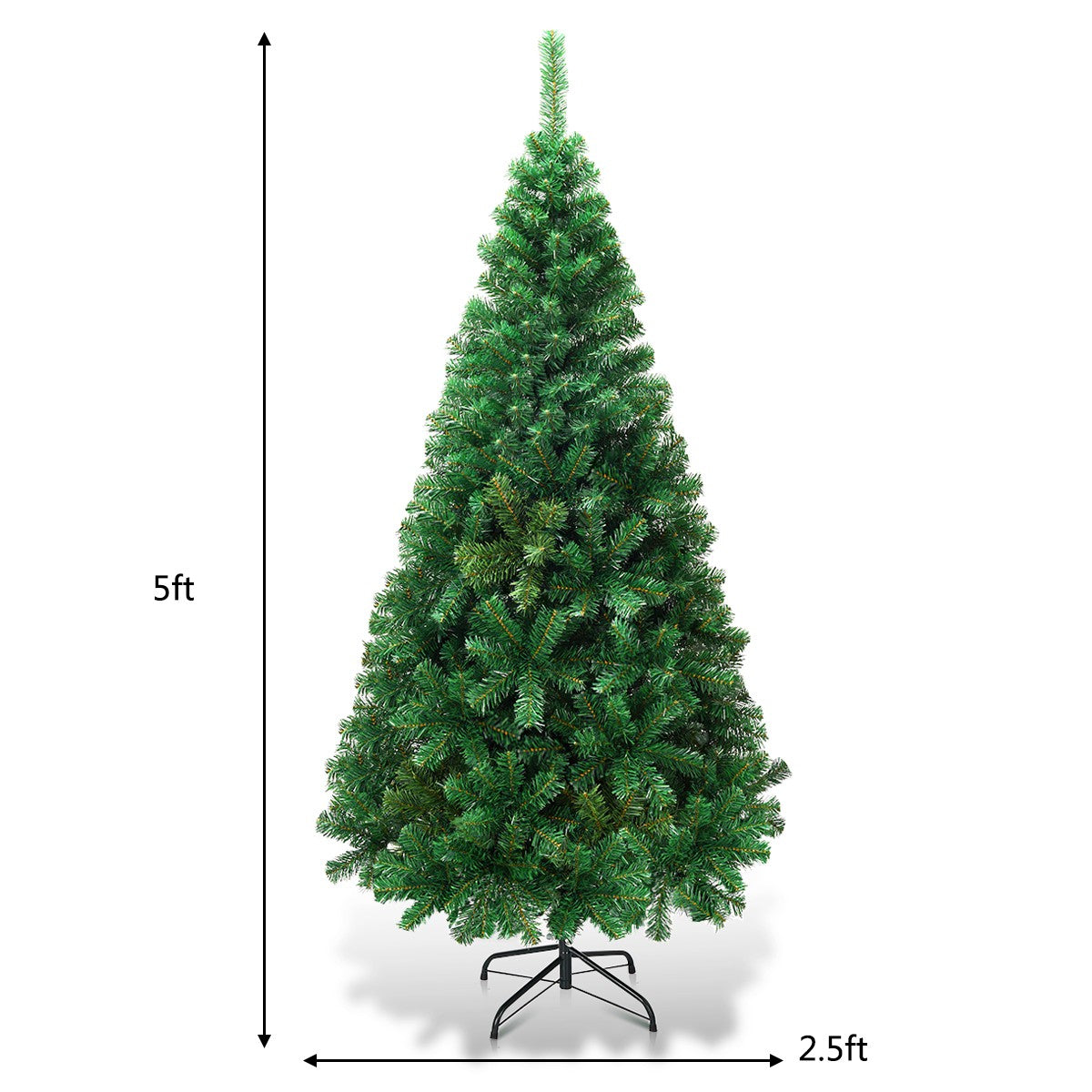 Artificial Christmas Tree with Solid Metal Stand - GoflameUS