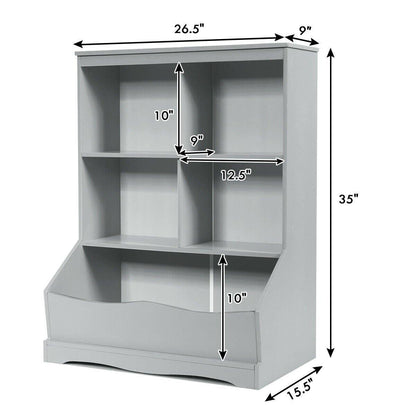3 Shelf 4 Cube Units, Storage Bins Cubbies for Kids????? Collections - Goflameus