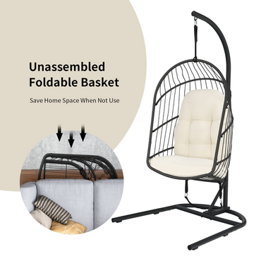 Goflame Hanging Egg Chair with Stand
