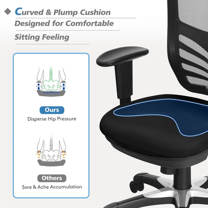Goflame Seat Tilt Adjustment Office Chair for Working Studying Gaming