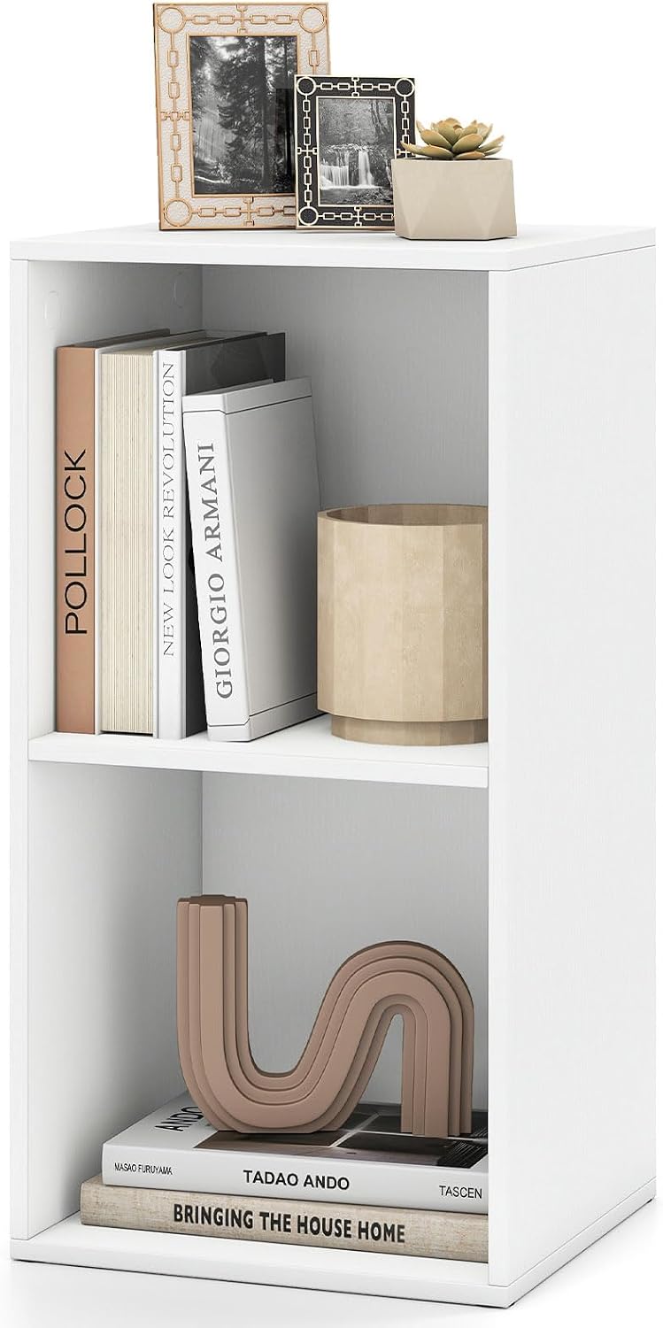 Goflame 3-Cube Modern Bookcase, Vertical or Horizontal