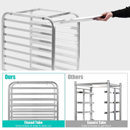 10 Tier Aluminum Bakery Rack Home Commercial Kitchen Bun Pan - Goflameus