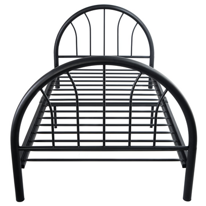 Goflame 83" x 42" x 35" Metal Bed Platform Frame Twin Size Bedroom Home Furniture